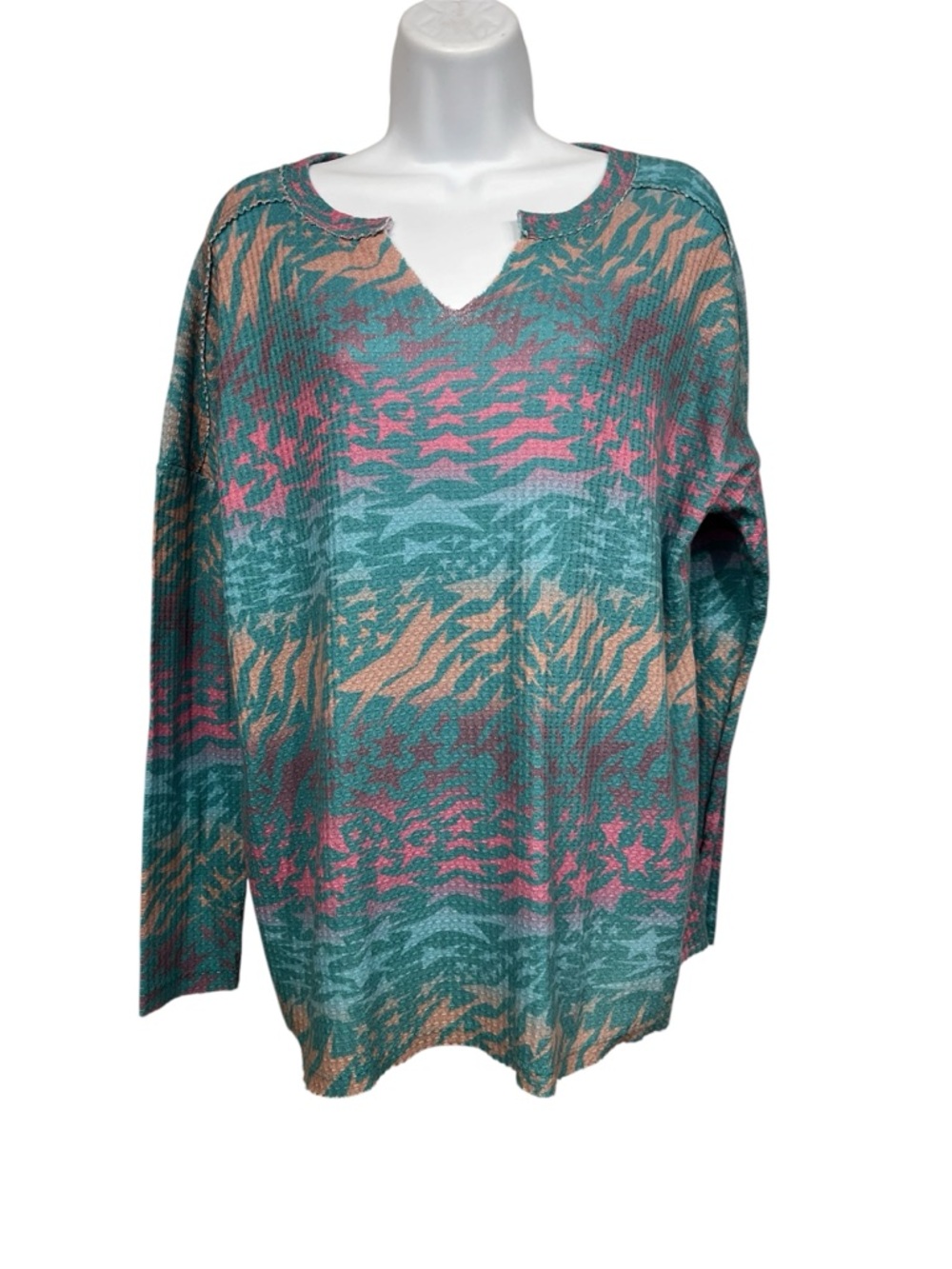 First Love waffle knit top 23” p2p